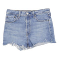LEVI'S Womens Denim Blue Cut-Off Shorts M W29 Frayed Hem Casual