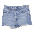 LEVI'S Womens Denim Blue Cut-Off Shorts M W29 Frayed Hem Casual