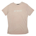 OBEY Womens Beige Obey Propaganda Graphic T-Shirt S Short Sleeve Crew Neck