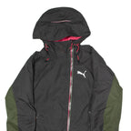 PUMA Womens Rain Jacket Black Hooded UK 12