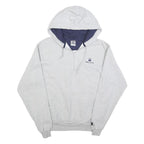CHAMPION Mens Grey Beck's ¼ Zip Hoodie M Cotton Blend Casual Sweatshirt