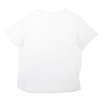 TED BAKER Mens White T-Shirt L Short Sleeve Crew Neck Plain Casual Cotton Blend