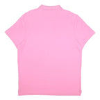 NIKE Mens Pink Short Sleeve Plain XL Cotton Polo Shirt Sport Casual