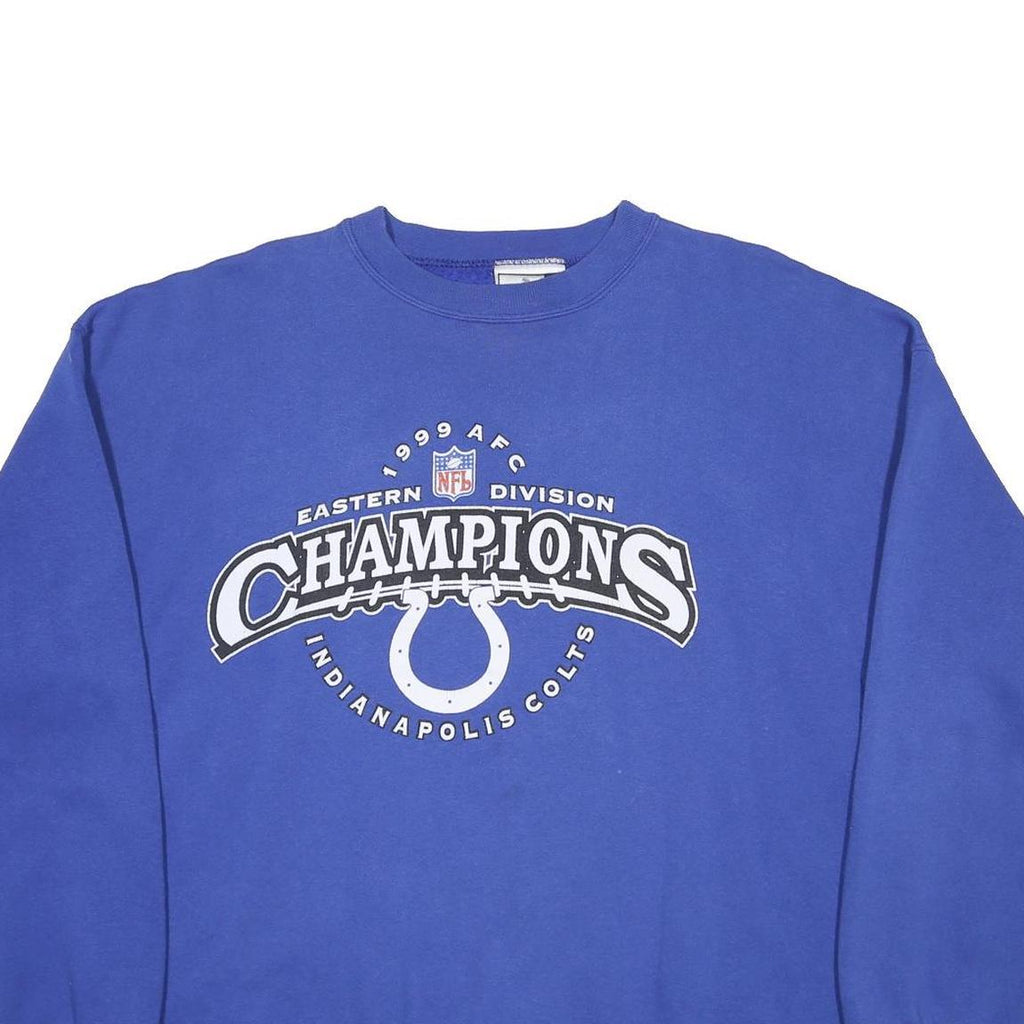 PUMA Mens Blue 1999 AFC Eastern Division Champions Crew Neck XL NFL Football