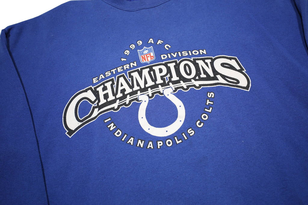 PUMA Mens Blue 1999 AFC Eastern Division Champions Crew Neck XL NFL Football