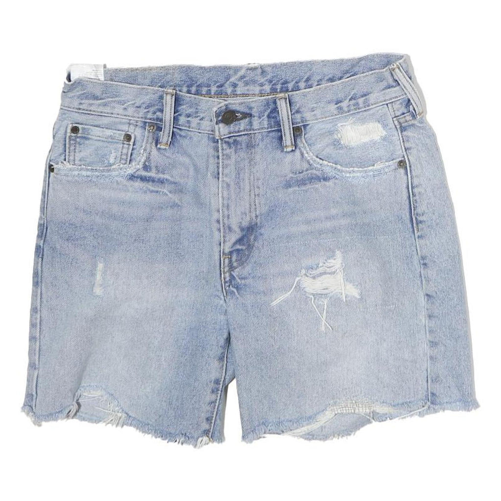 LEVI'S Womens Shorts Blue Denim Distressed M W32 Casual Summer Wear