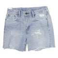 LEVI'S Womens Shorts Blue Denim Distressed M W32 Casual Summer Wear