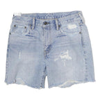 LEVI'S Womens Shorts Blue Denim Distressed M W32 Casual Summer Wear