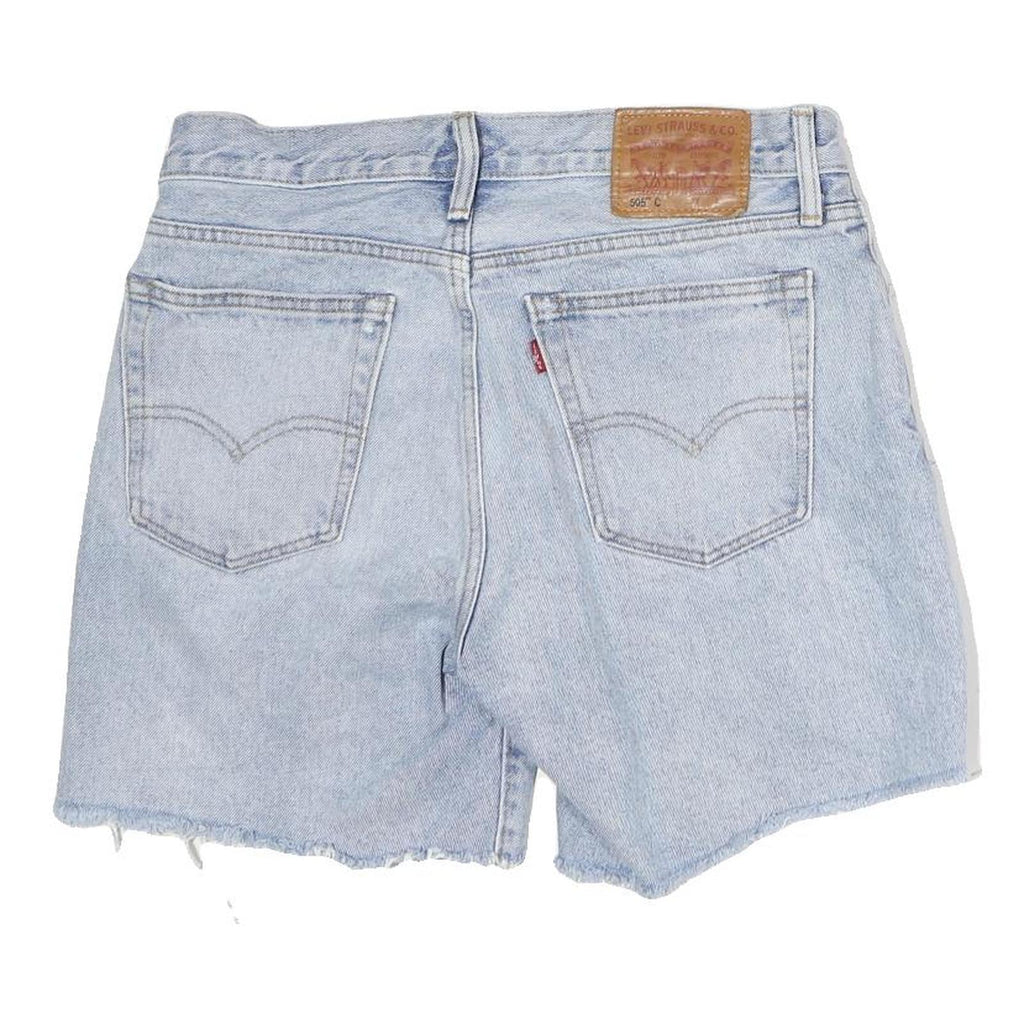 LEVI'S Womens Shorts Blue Denim Distressed M W32 Casual Summer Wear