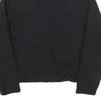 DKNY Mens Black Red Zip Jacket M Cotton Blend Plain Lightweight Casual