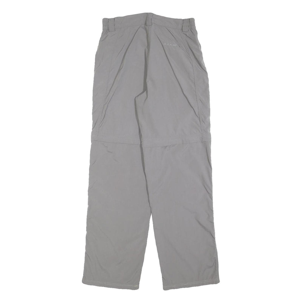 MAMMUT Womens Polyester Blend Grey Regular Fit Straight Leg Trousers W27 L30