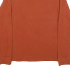 LEVI'S Womens Orange Long Sleeve Crew Neck Cotton Blend T-Shirt S Classic Fit