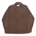 TARLETON Mens Brown Corduroy Shirt L Long Sleeve Button Closure Classic Fit