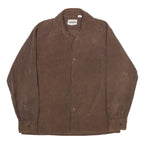 TARLETON Mens Brown Corduroy Shirt L Long Sleeve Button Closure Classic Fit
