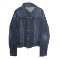 LEVI'S Mens Blue Denim Jacket L Cotton Button Classic Casual Outerwear