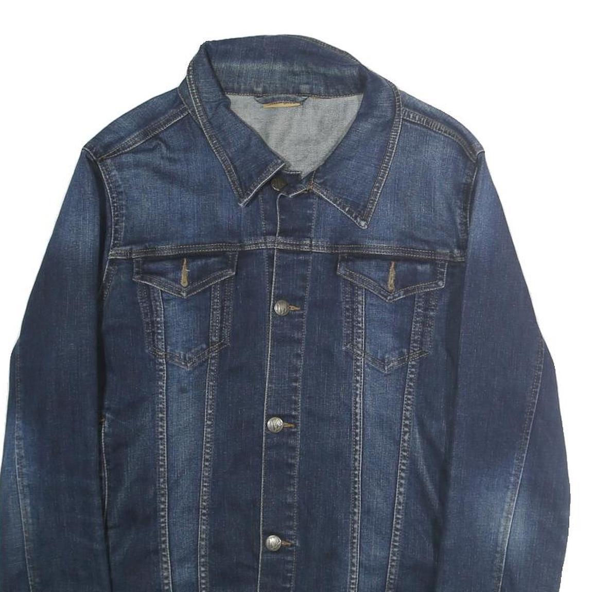 LEVI'S Mens Blue Denim Jacket L Cotton Button Classic Casual Outerwear