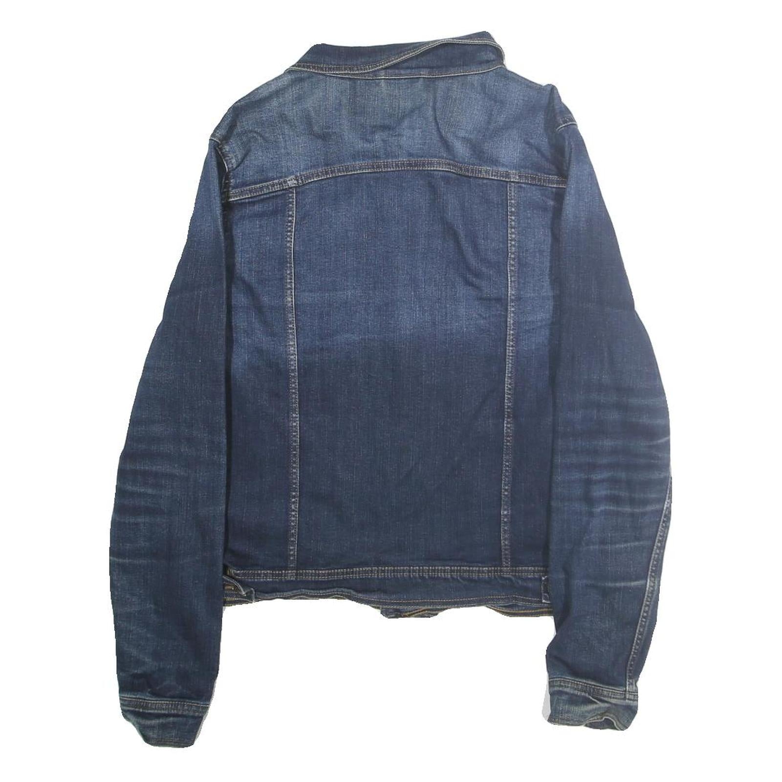 LEVI'S Mens Blue Denim Jacket L Cotton Button Classic Casual Outerwear