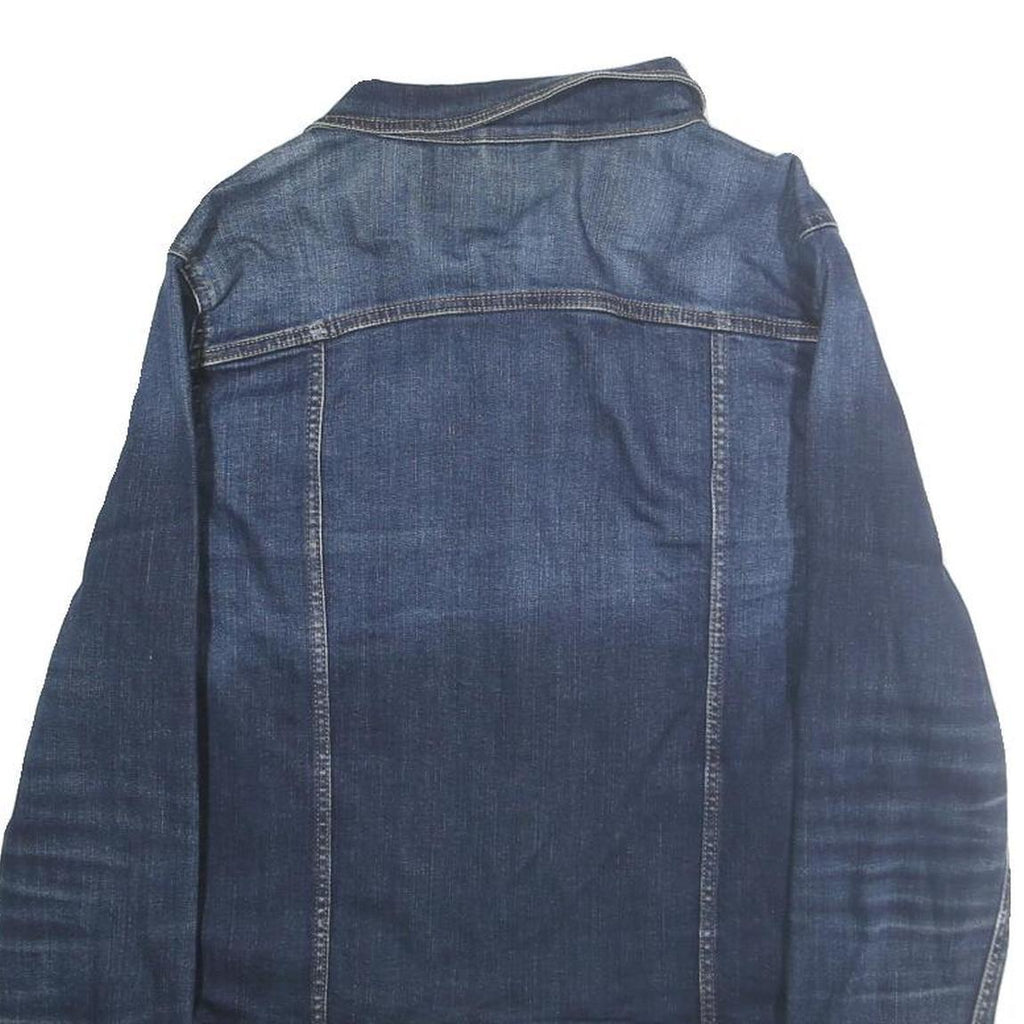 LEVI'S Mens Blue Denim Jacket L Cotton Button Classic Casual Outerwear