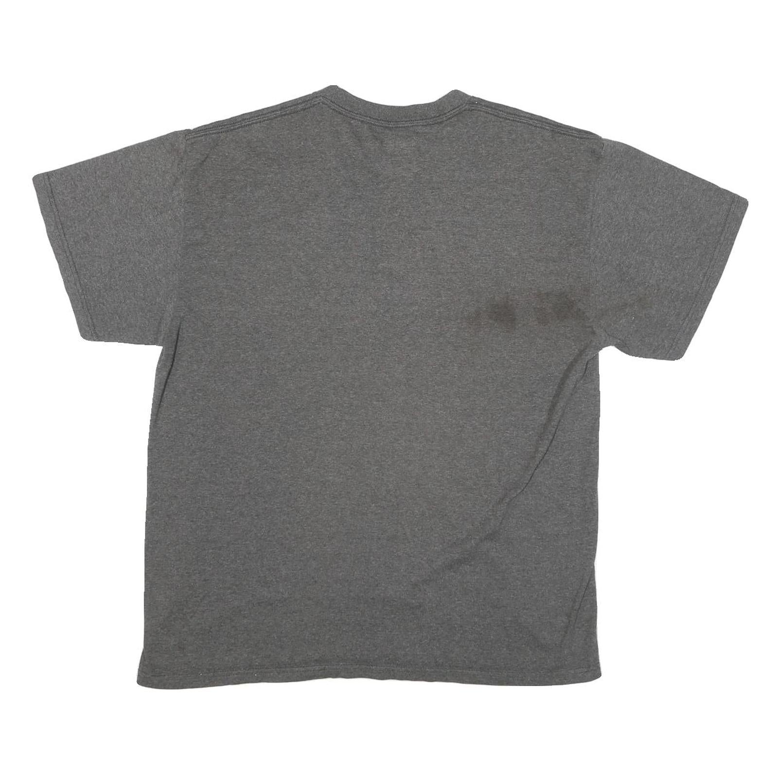 NFL Mens Grey Green Bay Packers Football T-Shirt L Short Sleeve Crew Neck