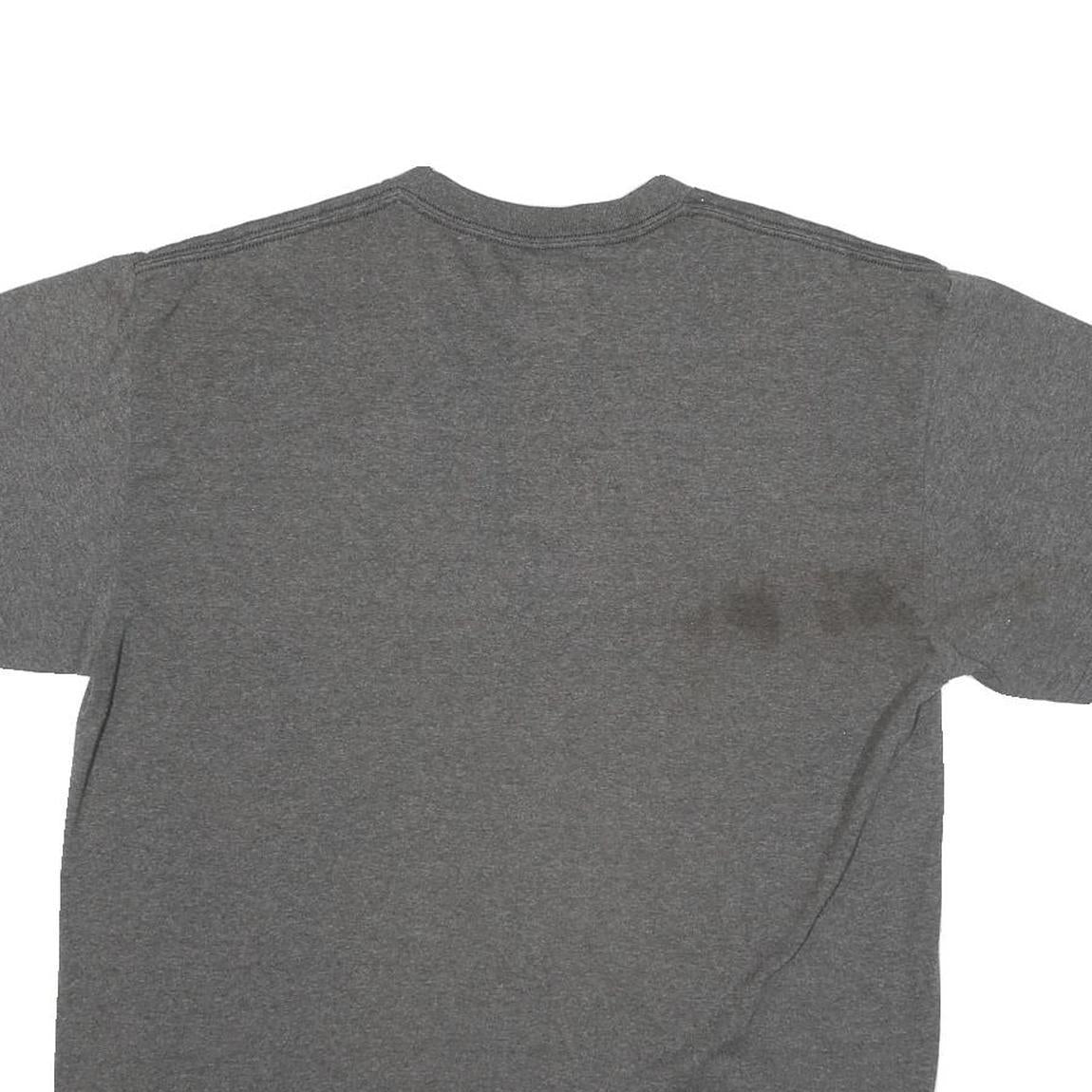 NFL Mens Grey Green Bay Packers Football T-Shirt L Short Sleeve Crew Neck