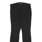 CARHARTT Womens Jeans Black Slim Skinny Denim W30 L30 Cotton Blend Zip