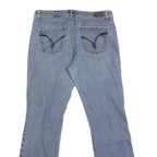 LEE Mens Jeans Blue Regular Straight Denim Medium W34 L32 Classic Style Zip