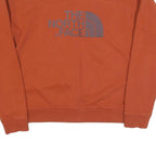 THE NORTH FACE Mens Rust Orange Crew Neck M Cotton Blend Sweatshirt Pullover