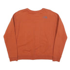 THE NORTH FACE Mens Rust Orange Crew Neck M Cotton Blend Sweatshirt Pullover