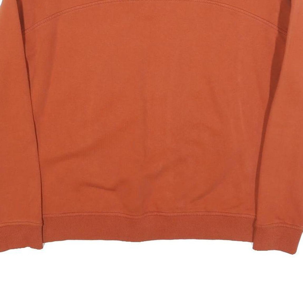 THE NORTH FACE Mens Rust Orange Crew Neck M Cotton Blend Sweatshirt Pullover