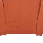 THE NORTH FACE Mens Rust Orange Crew Neck M Cotton Blend Sweatshirt Pullover