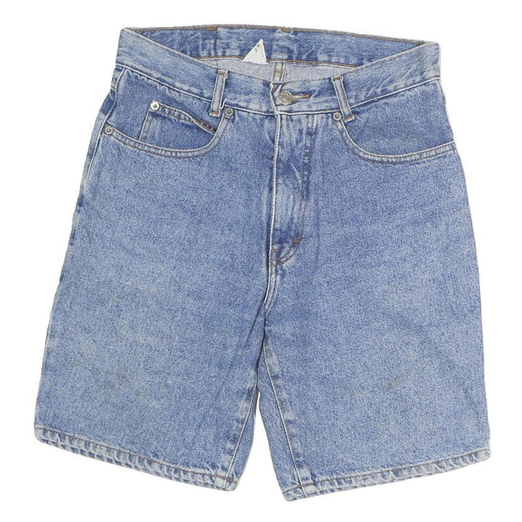 TEXAS BULL Mens Denim Blue Shorts M W28 Cotton Classic Fit Casual Zip Pockets