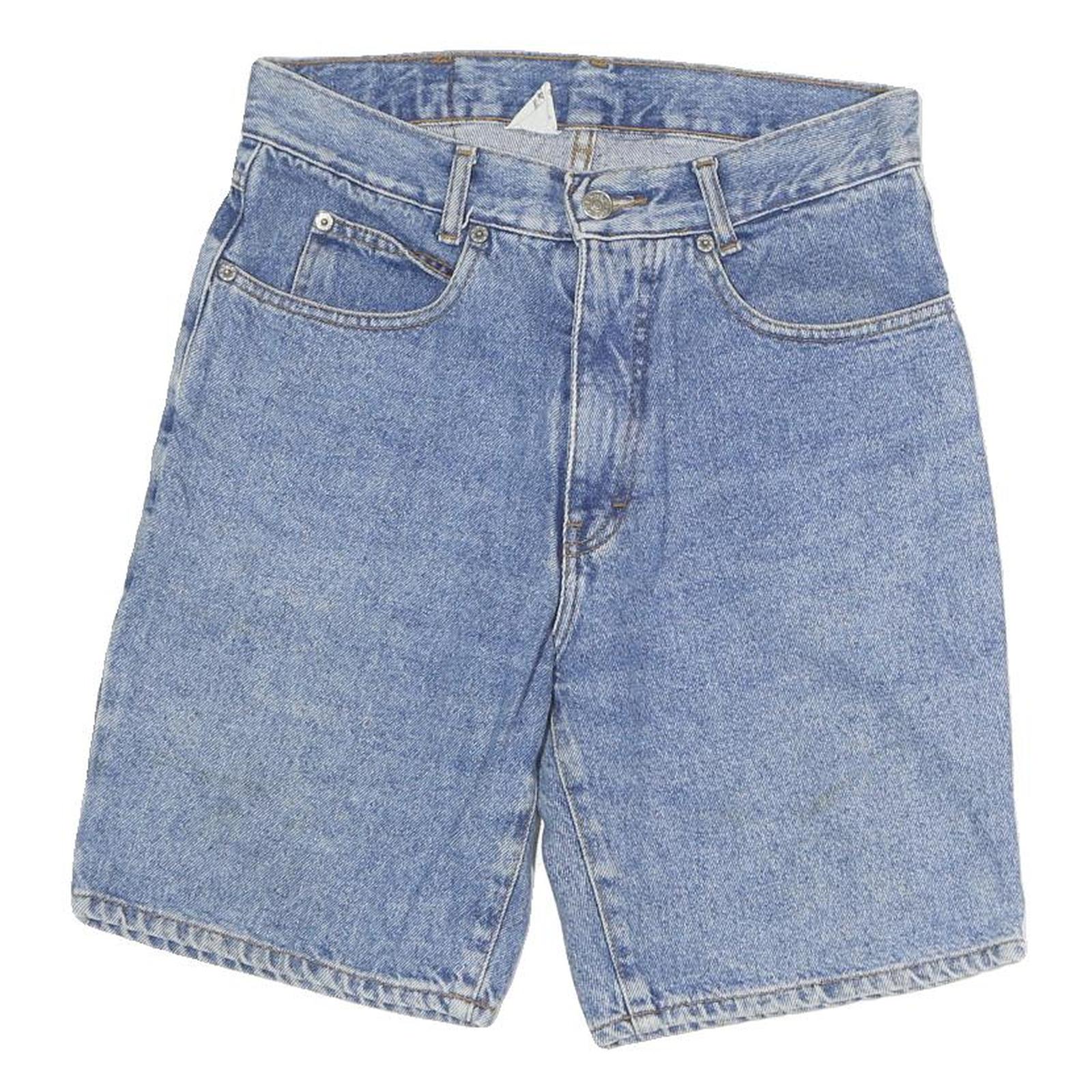 TEXAS BULL Mens Denim Blue Shorts M W28 Cotton Classic Fit Casual Zip Pockets