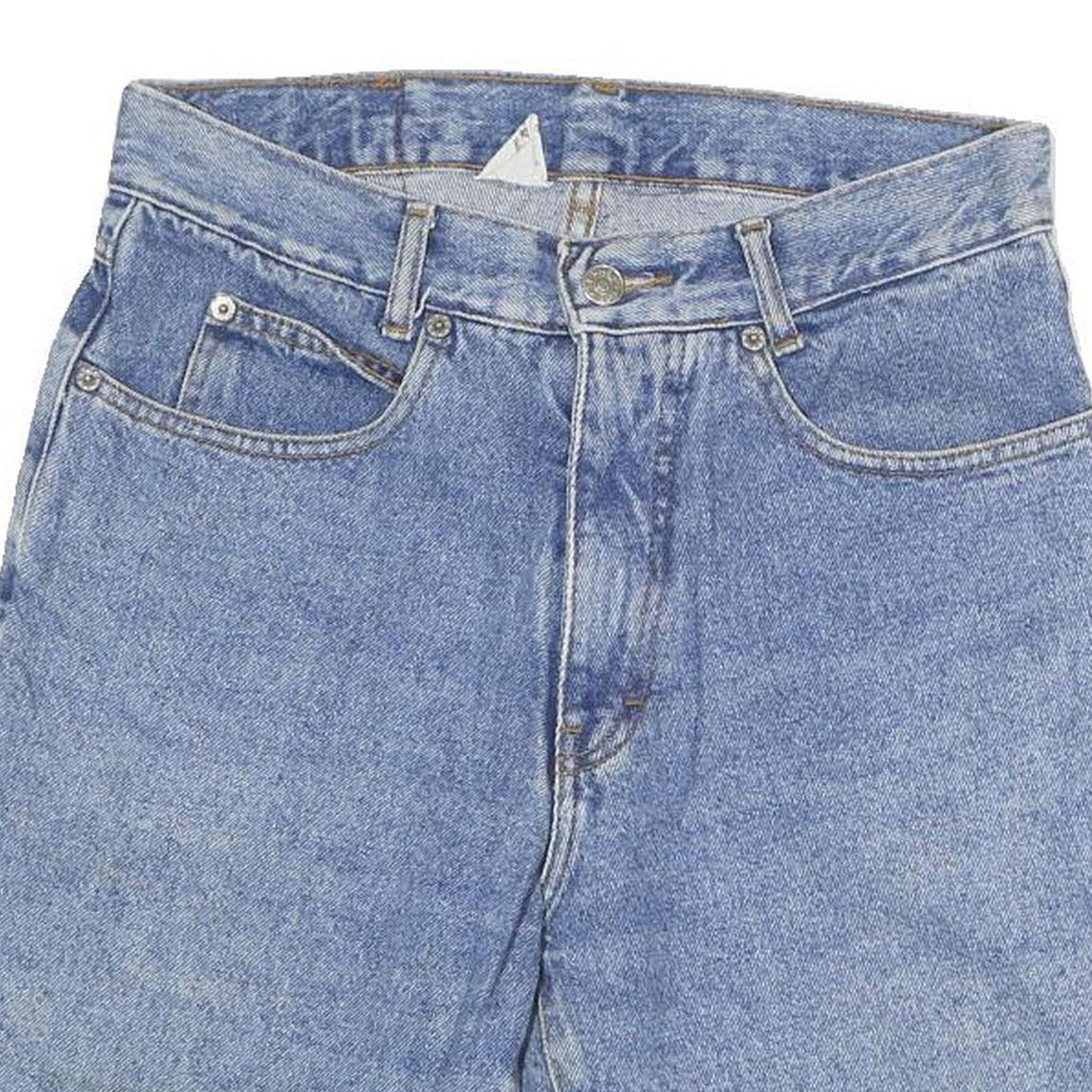TEXAS BULL Mens Denim Blue Shorts M W28 Cotton Classic Fit Casual Zip Pockets