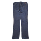 GUESS Womens Jeans Blue Regular Straight Denim Dark W32 L34 Zip Cotton Blend