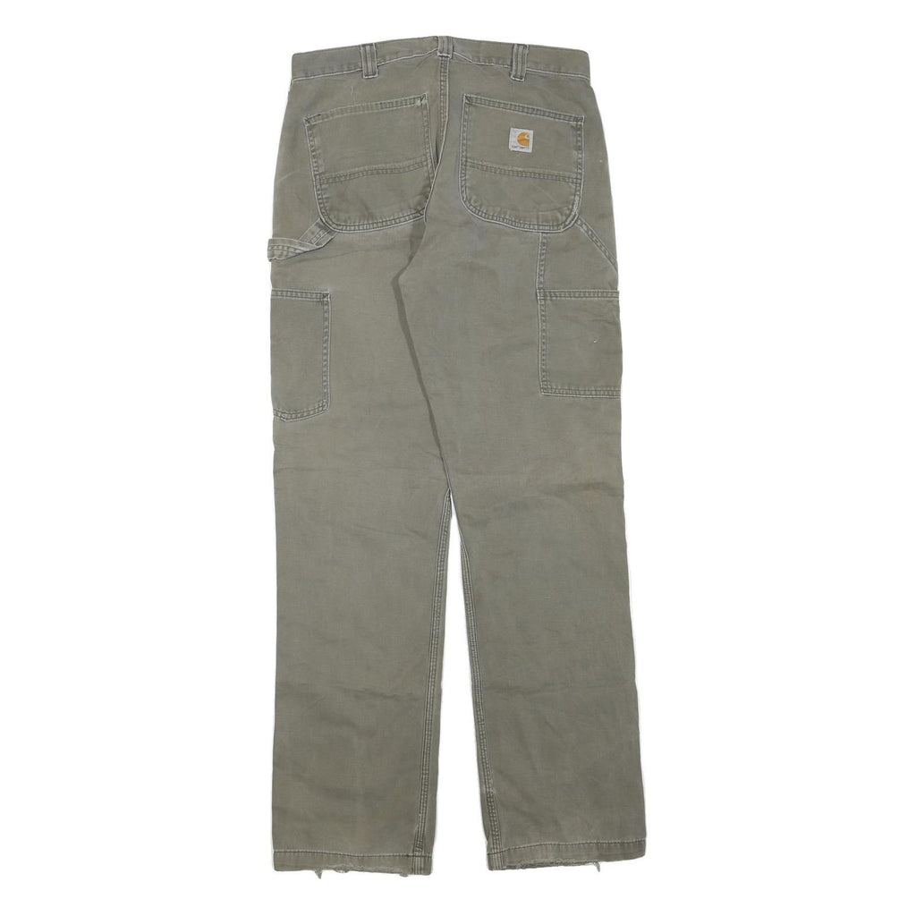 CARHARTT Mens Cotton Blend Regular Cargo Trousers W32 L30 Workwear Durable
