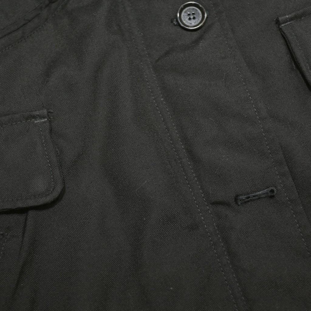 WOOLRICH Womens Black Outdoor Jacket S Synthetic Plain Zip Hooded Warm Winter