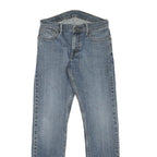 LEVI'S Mens Blue Regular Straight Denim Medium W29 L30 Classic Cotton Blend Zip