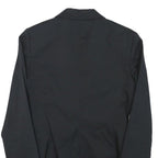 SISLEY Womens Black Cotton Blend Blazer Jacket XXS Button Closure Tailored Plain