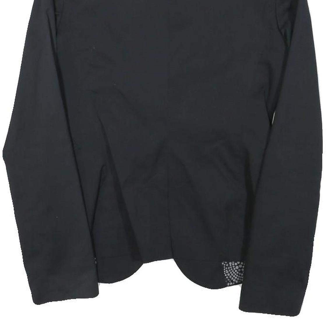 SISLEY Womens Black Cotton Blend Blazer Jacket XXS Button Closure Tailored Plain