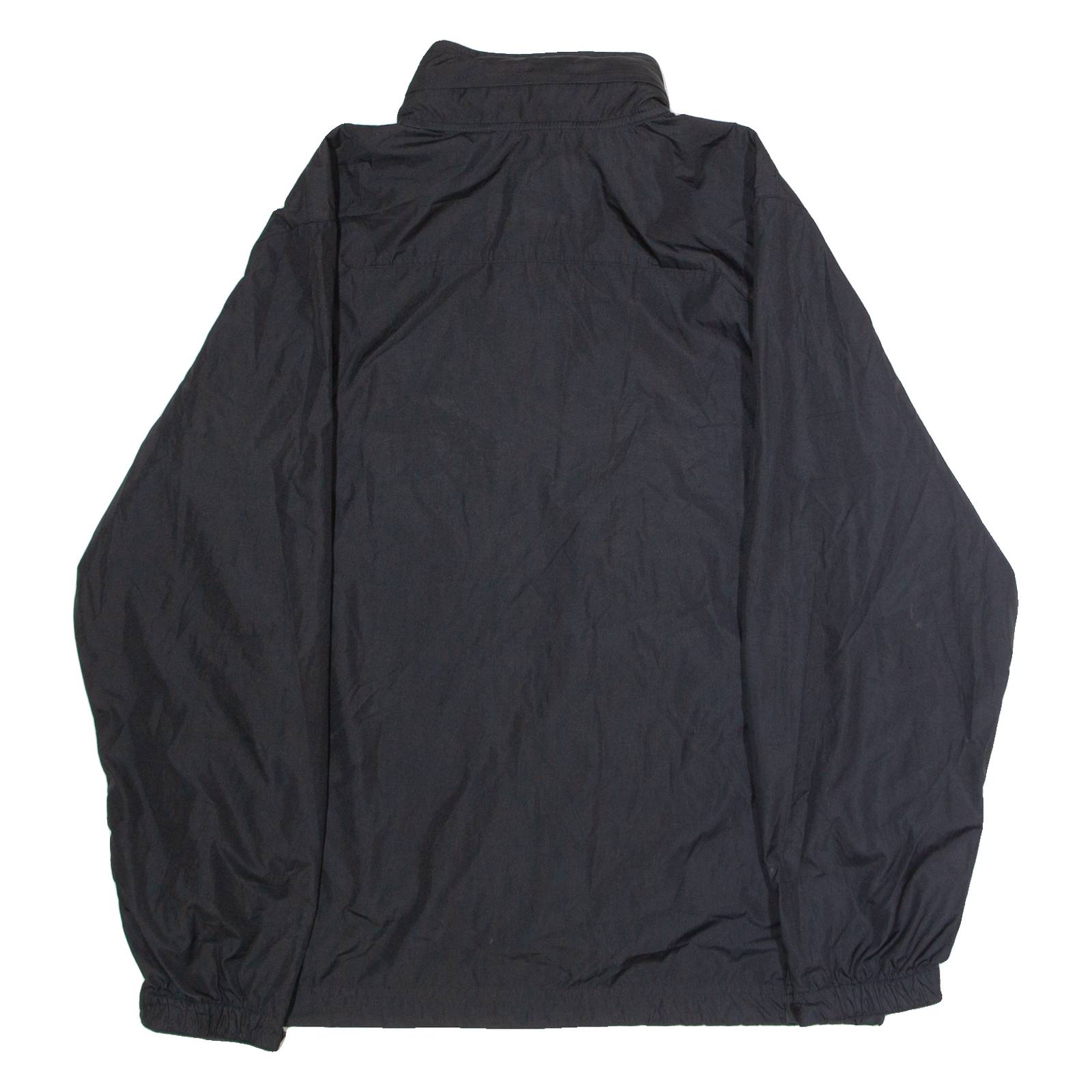NIKE NA #8 Mens Windbreaker Jacket Black USA Hooded L