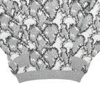 ACKERMANN Mens Grey Patterned Wool Blend Jumper Crew Neck Basic Knit L