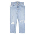 LEVI'S 501 Womens Regular Fit Straight Denim Light W27 L26 Distressed Jeans