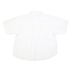 OUT OF AFRICA Mens White Cotton Blend Short Sleeve Shirt L Casual Summer Shirt