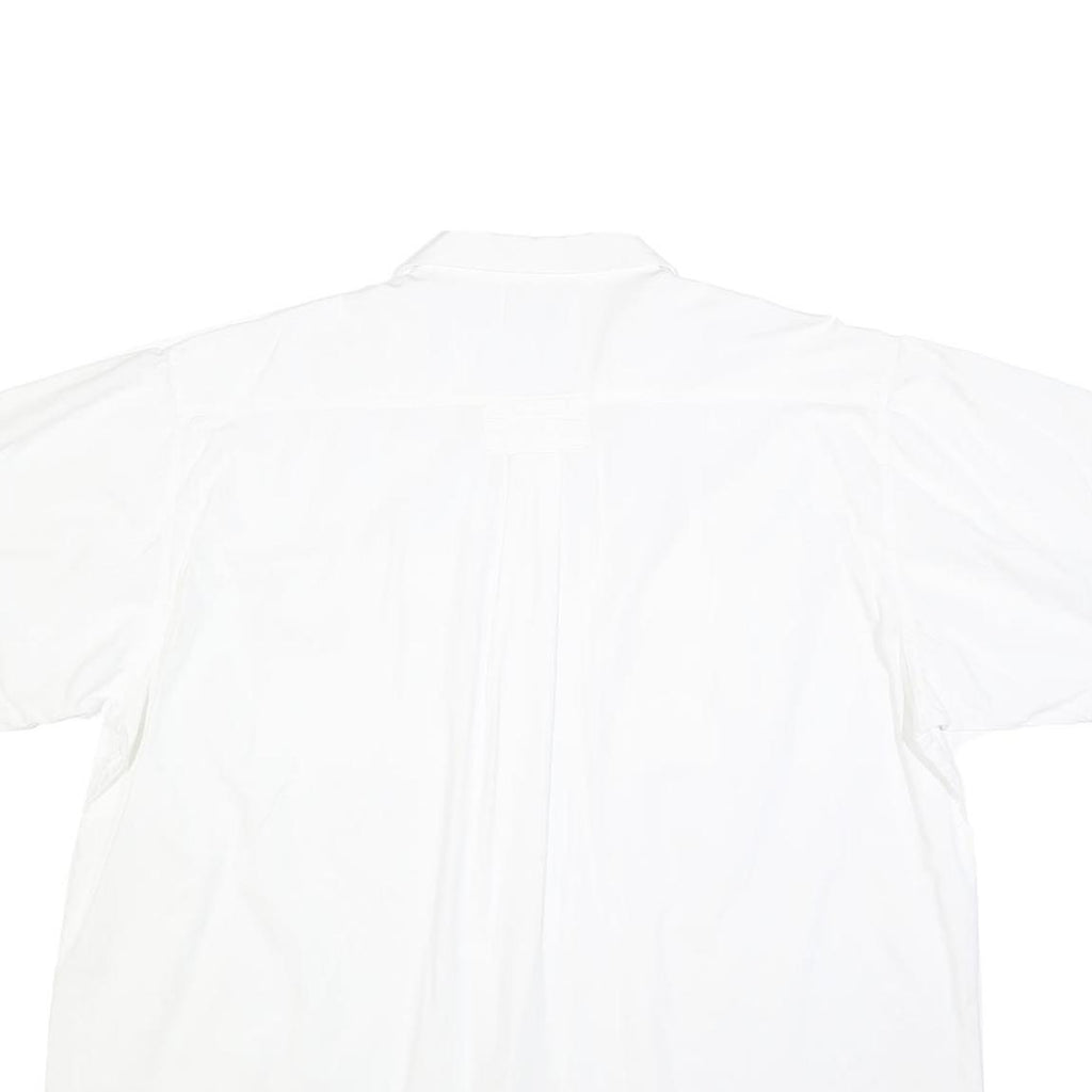 OUT OF AFRICA Mens White Cotton Blend Short Sleeve Shirt L Casual Summer Shirt