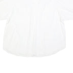 OUT OF AFRICA Mens White Cotton Blend Short Sleeve Shirt L Casual Summer Shirt