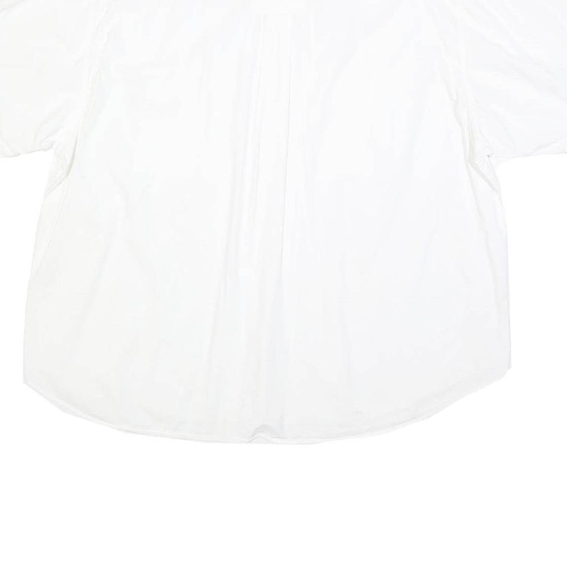 OUT OF AFRICA Mens White Cotton Blend Short Sleeve Shirt L Casual Summer Shirt