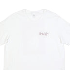 LEVI'S Mens White Graphic T-Shirt XL Short Sleeve Crew Neck Cotton Blend