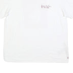 LEVI'S Mens White Graphic T-Shirt XL Short Sleeve Crew Neck Cotton Blend