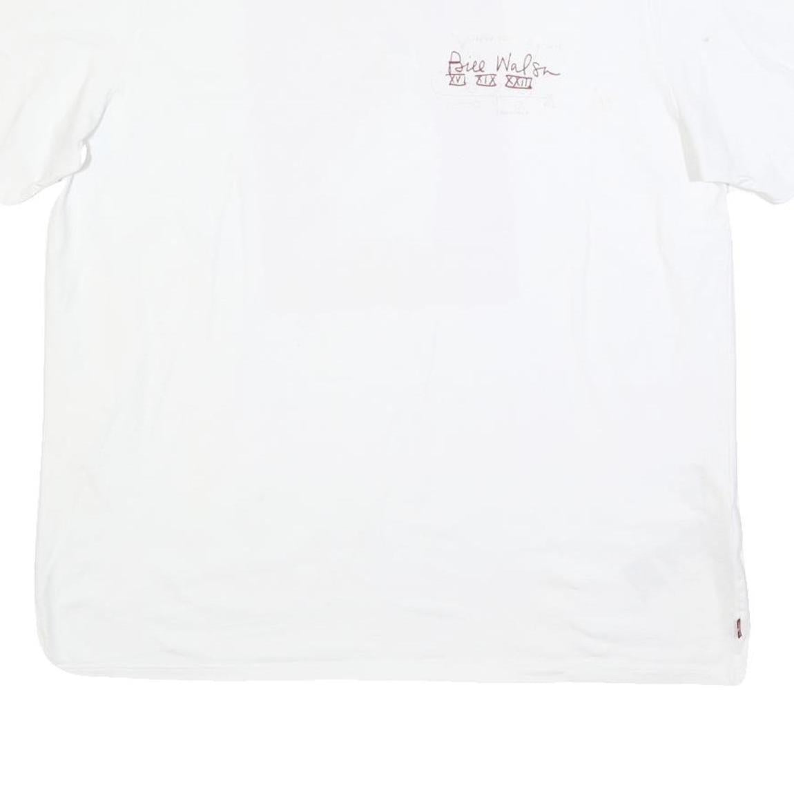 LEVI'S Mens White Graphic T-Shirt XL Short Sleeve Crew Neck Cotton Blend