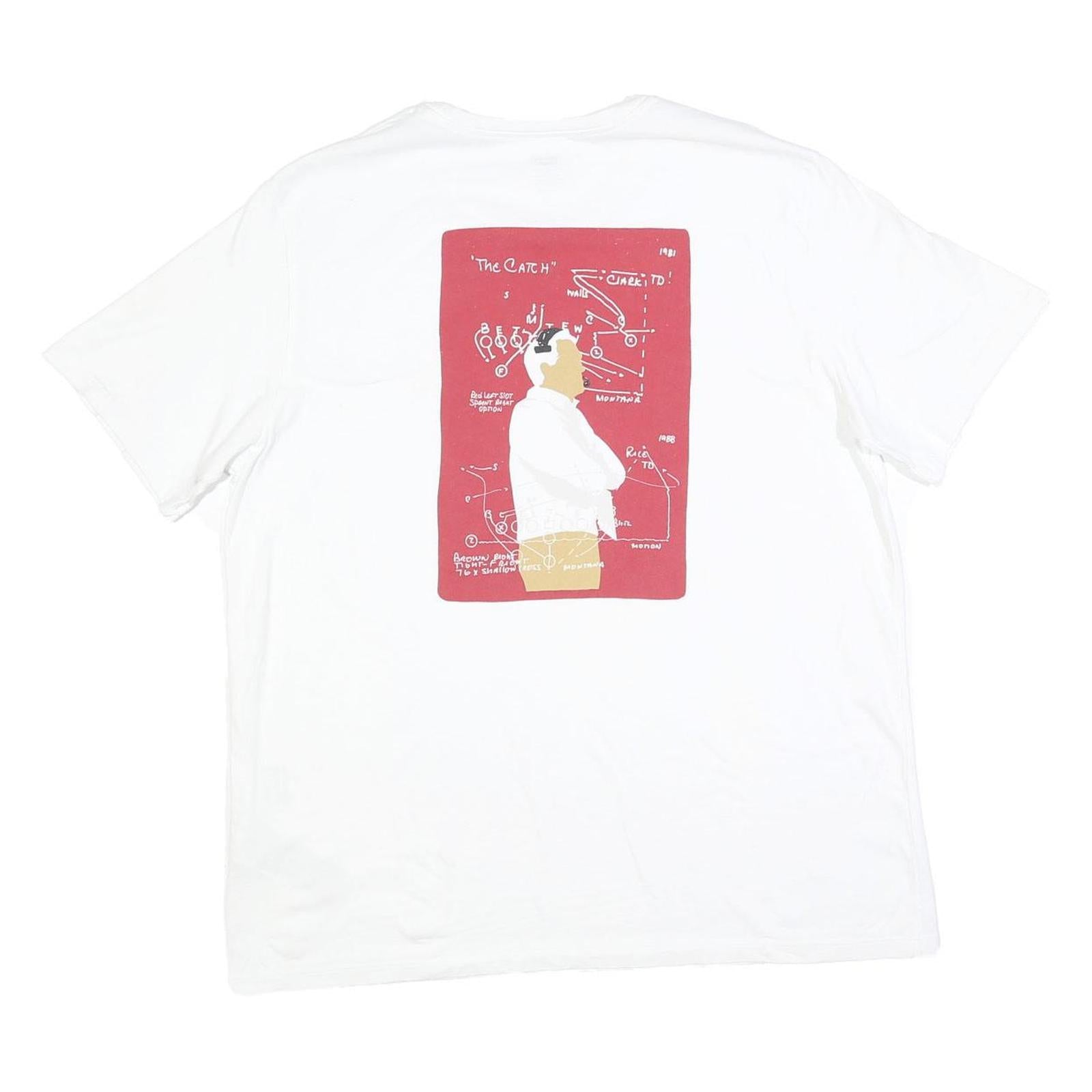 LEVI'S Mens White Graphic T-Shirt XL Short Sleeve Crew Neck Cotton Blend